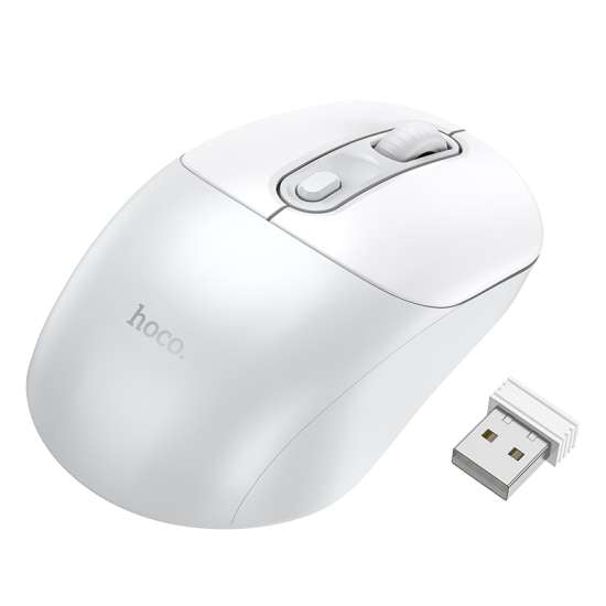 HOCO Wireless Business Mouse 2.4G - White - Saif Al Najmi Kw